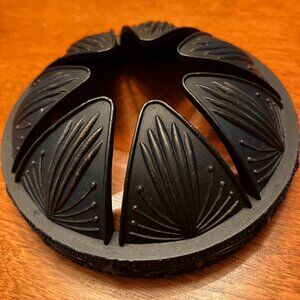 Yankee Candle Metal Dome Jar Topper   Antiqued Black Gold 3.5 Inch Diameter